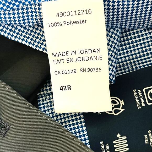 Hart Schaffner Marx NWT Men's New York Fit Tech Stretch Dress Pant 42 Regular - Picture 6 of 7